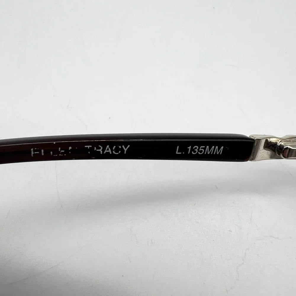Ellen Tracy CV Dhaka Brown Pink Rhinestone 52mm 16 135 Women Eyeglass Frame Only